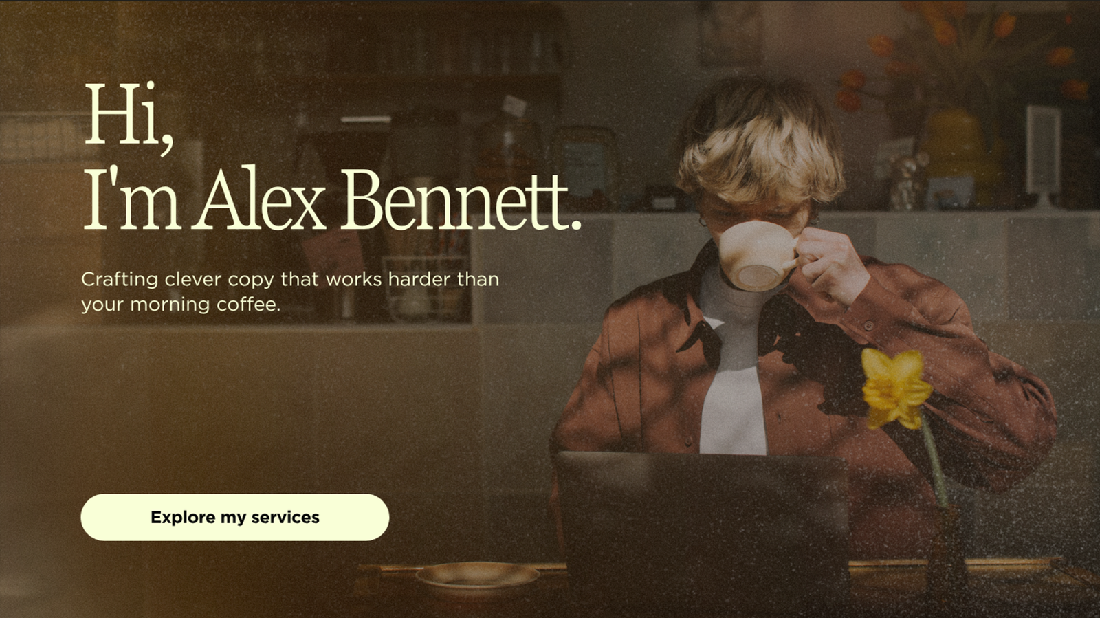 Personal Portfolio website for a wirter